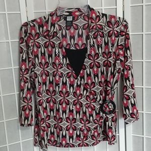 Studio 1940 Shimmer Blouse Women's Size XL‎